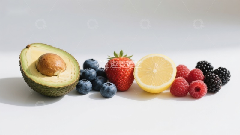 高清大图下载【趣麦麦图】新鲜水果排列展示