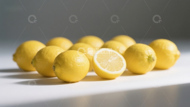高清大图下载【趣麦麦图】新鲜柠檬静物展示