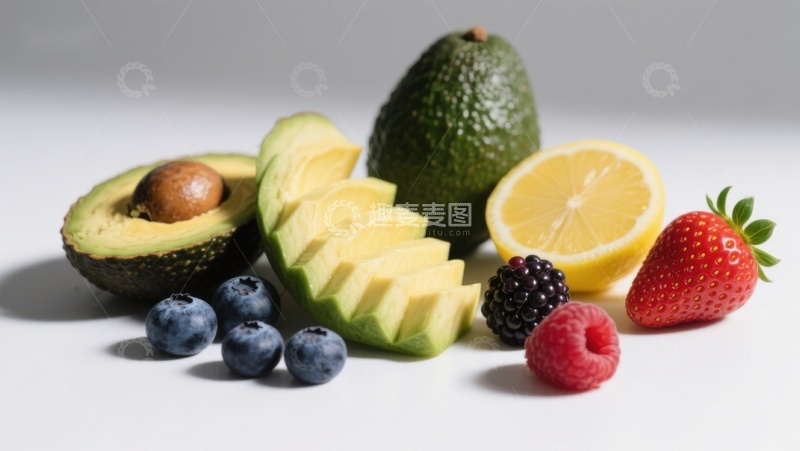 高清大图下载【趣麦麦图】新鲜水果组合展示