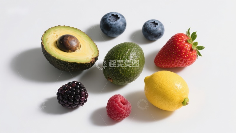 高清大图下载【趣麦麦图】新鲜水果组合展示