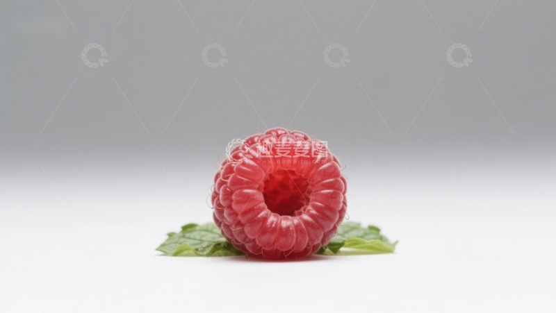 高清大图下载【趣麦麦图】新鲜覆盆子与薄荷叶