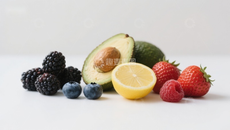 高清大图下载【趣麦麦图】新鲜水果组合展示
