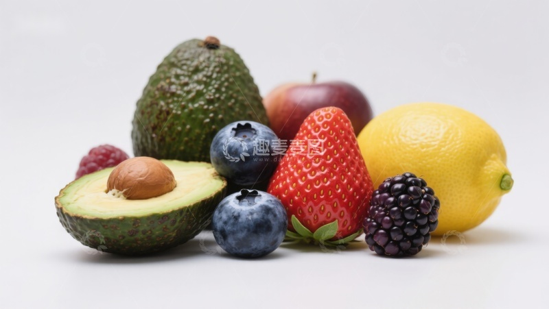高清大图下载【趣麦麦图】新鲜水果组合展示