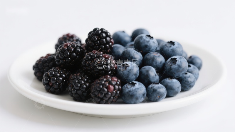 高清大图下载【趣麦麦图】蓝莓与黑莓的清新组合