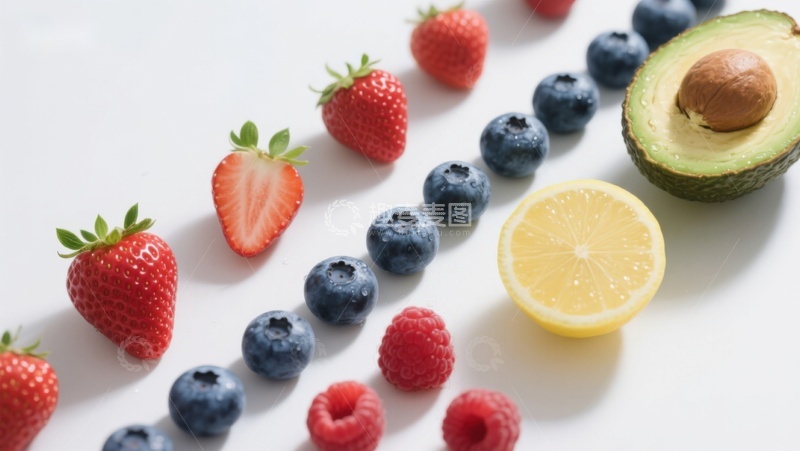高清大图下载【趣麦麦图】新鲜水果排列展示