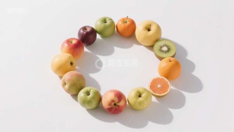 高清大图下载【趣麦麦图】多彩水果环形排列
