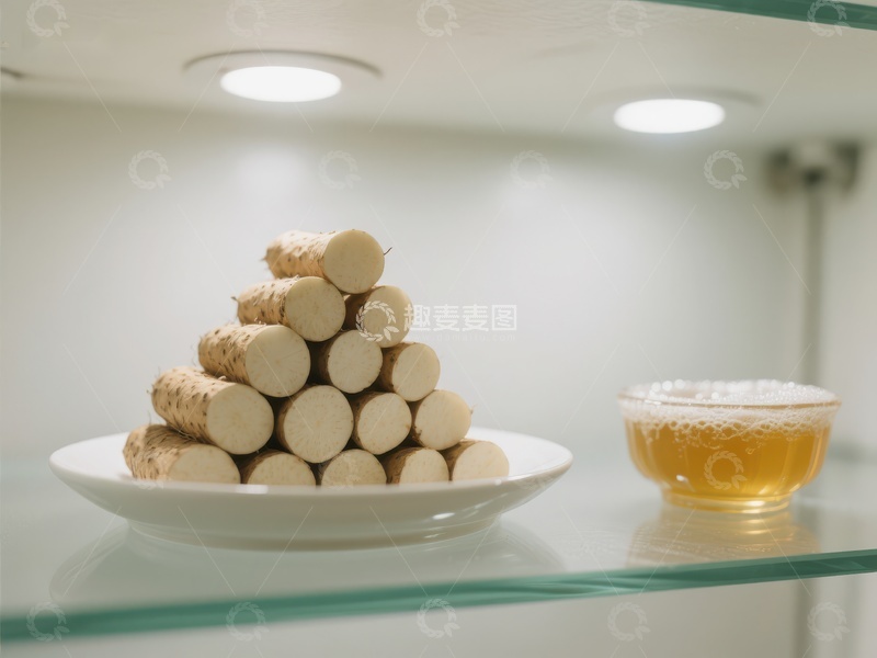 高清大图下载【趣麦麦图】盘中堆叠的软木塞与蜂蜜