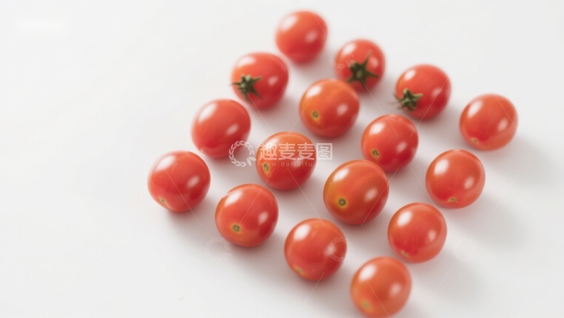 高清大图下载【趣麦麦图】新鲜樱桃番茄整齐排列