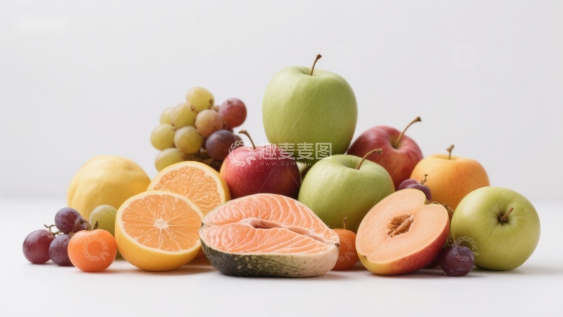 高清大图下载【趣麦麦图】新鲜水果堆叠展示