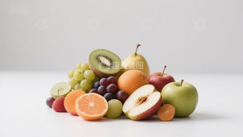 高清大图下载【趣麦麦图】新鲜水果堆叠展示