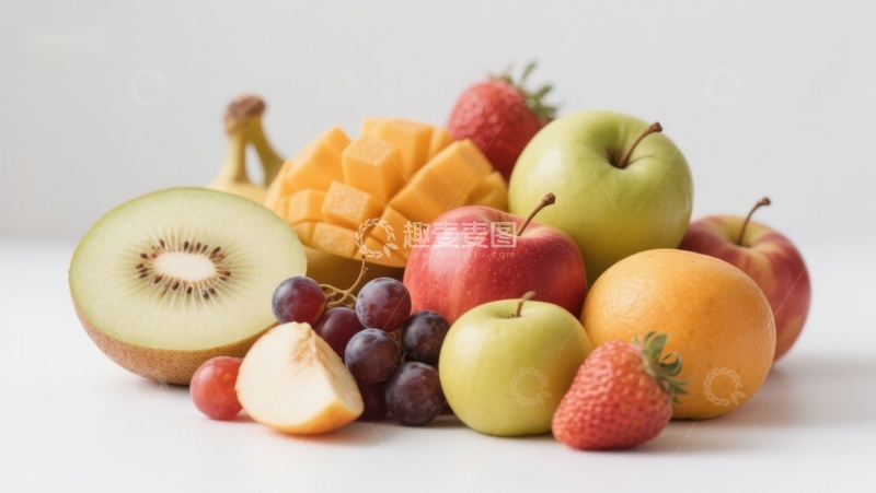高清大图下载【趣麦麦图】新鲜水果堆叠展示