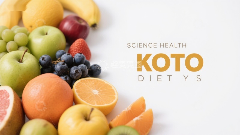 高清大图下载【趣麦麦图】科学健康：KOTO饮食法与新鲜水果