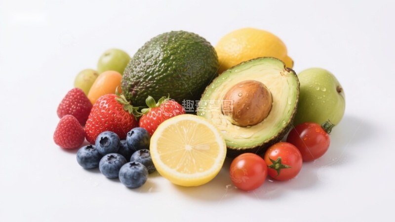 高清大图下载【趣麦麦图】新鲜水果组合展示