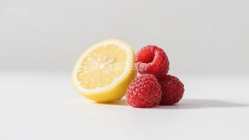 高清大图下载【趣麦麦图】柠檬与覆盆子的清新组合