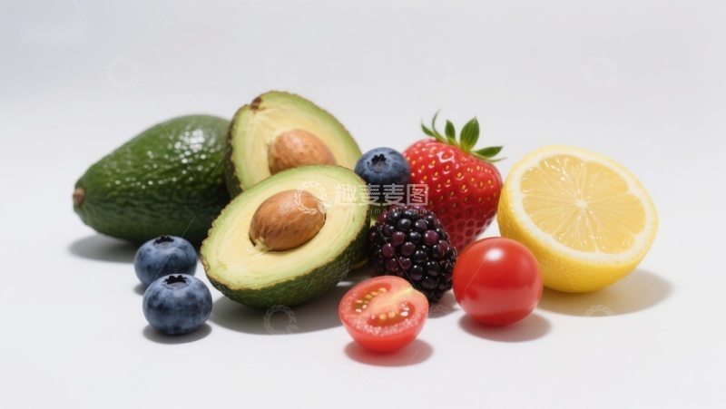 高清大图下载【趣麦麦图】新鲜水果组合展示