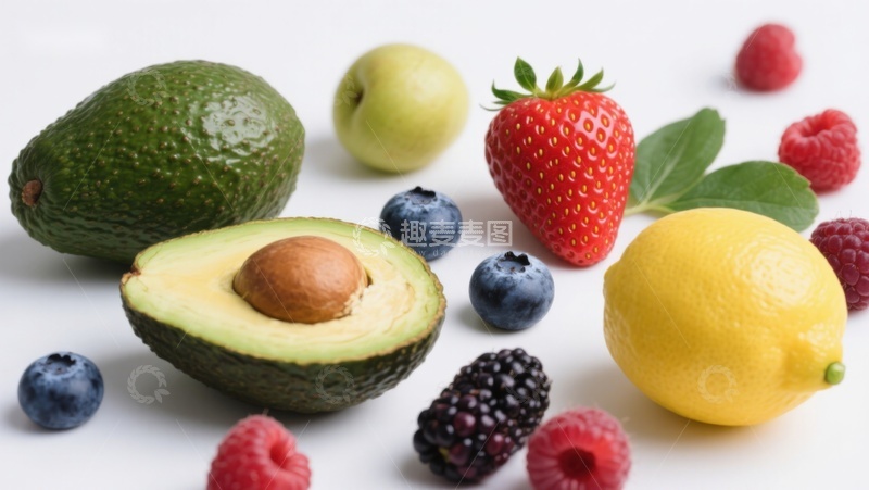 高清大图下载【趣麦麦图】新鲜水果组合展示