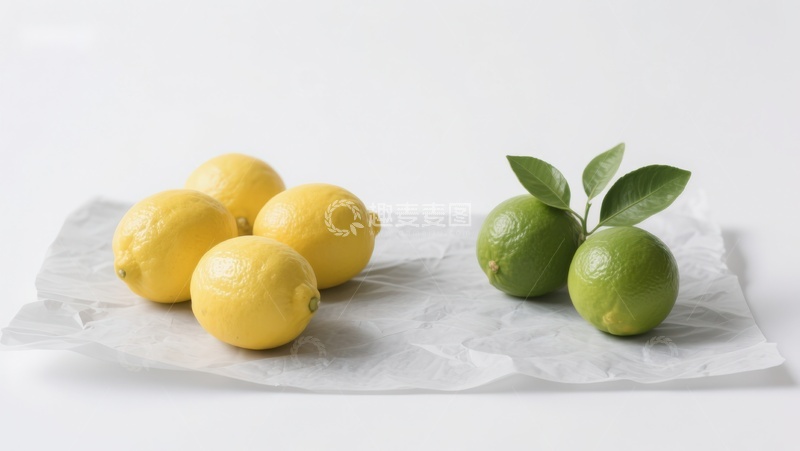 高清大图下载【趣麦麦图】柠檬与青柠静物摆放