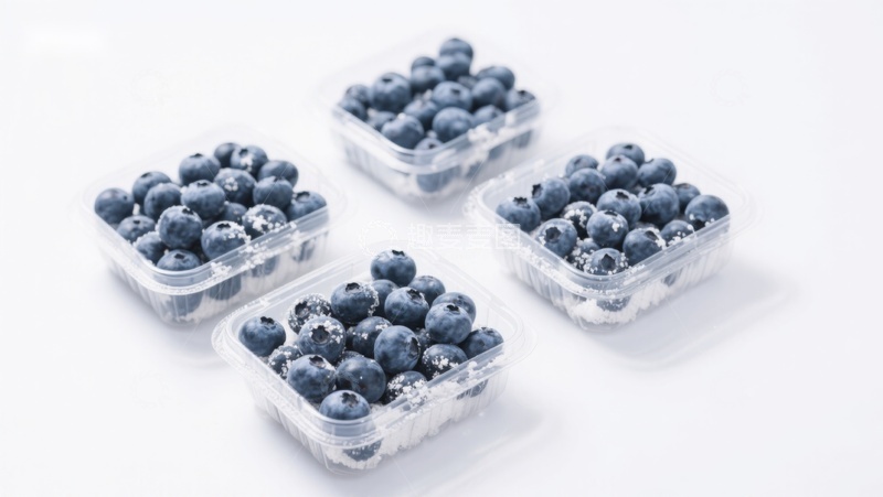高清大图下载【趣麦麦图】新鲜蓝莓分装展示