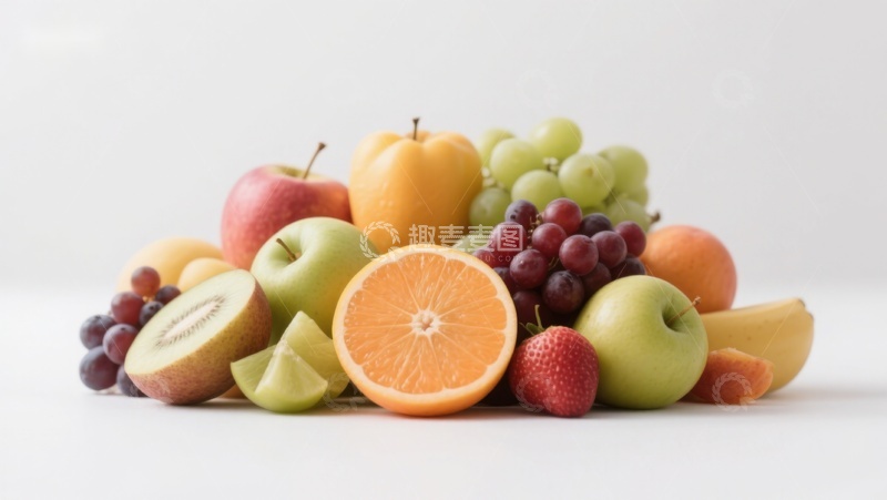 高清大图下载【趣麦麦图】新鲜水果堆叠展示