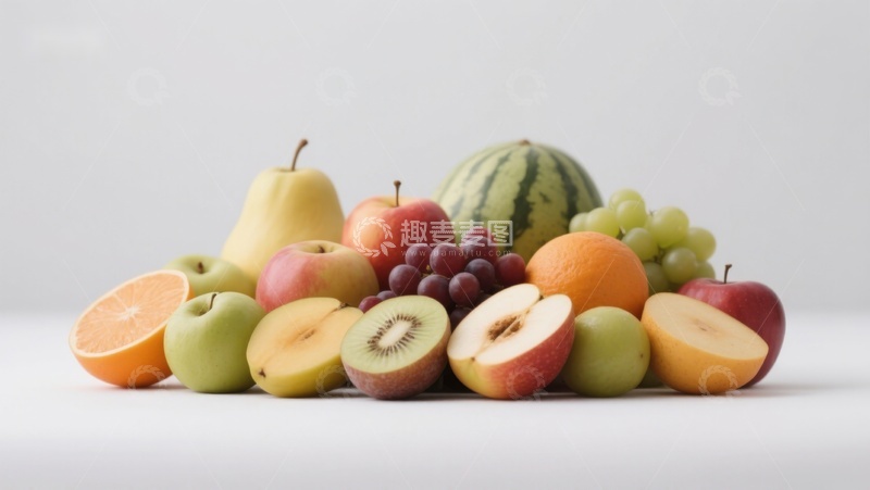 高清大图下载【趣麦麦图】新鲜水果组合展示