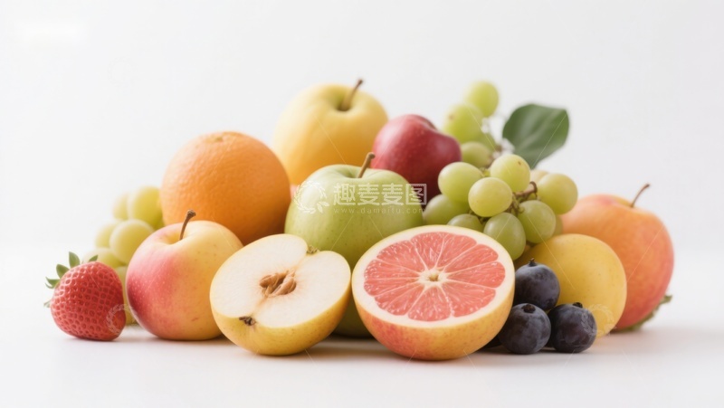 高清大图下载【趣麦麦图】新鲜水果堆叠展示