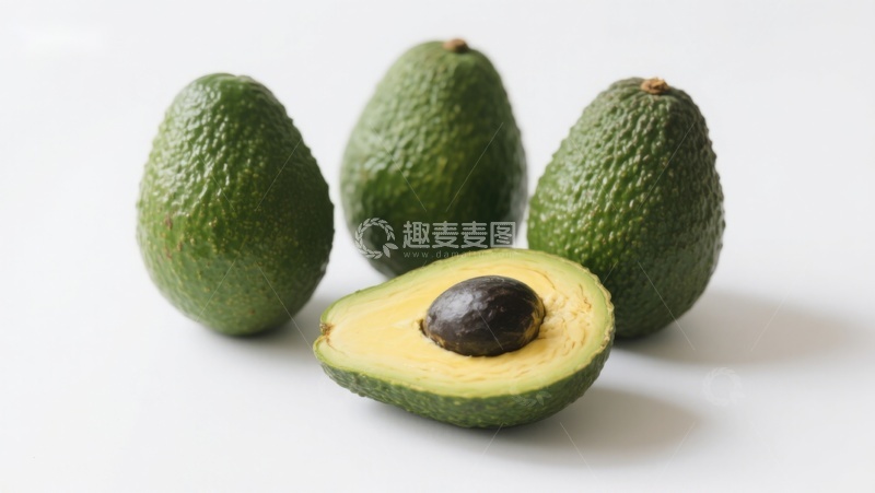 高清大图下载【趣麦麦图】新鲜牛油果展示