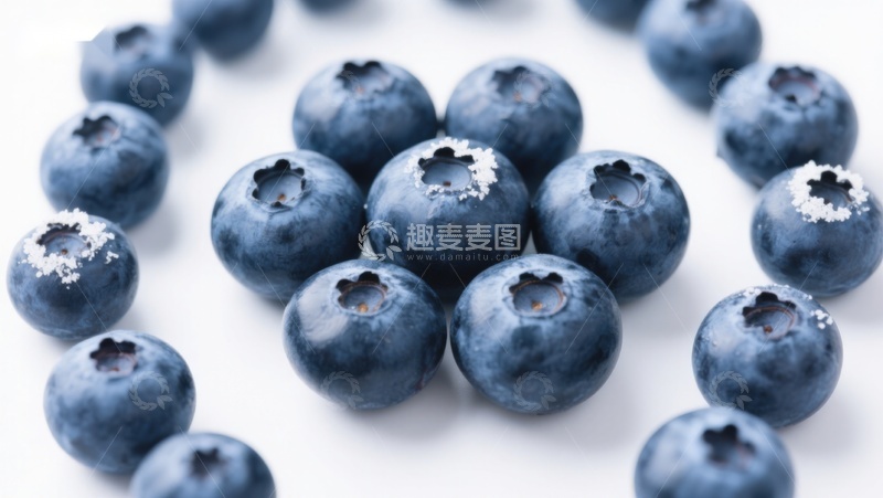 高清大图下载【趣麦麦图】新鲜蓝莓特写