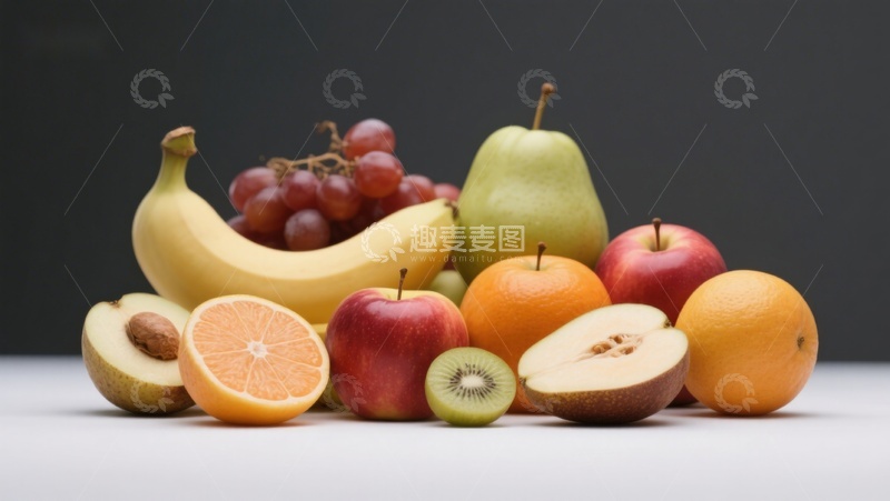 高清大图下载【趣麦麦图】新鲜水果组合展示