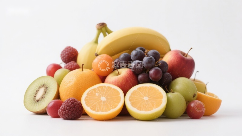 高清大图下载【趣麦麦图】新鲜水果堆叠展示