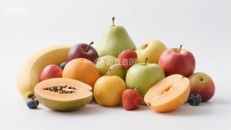 高清大图下载【趣麦麦图】新鲜水果堆叠展示