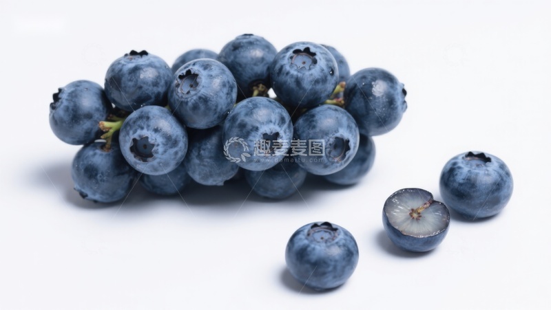 高清大图下载【趣麦麦图】新鲜蓝莓特写