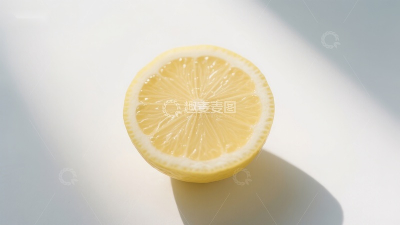 高清大图下载【趣麦麦图】新鲜柠檬切片特写
