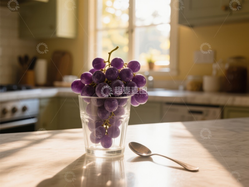 高清大图下载【趣麦麦图】-阳光下的葡萄杯