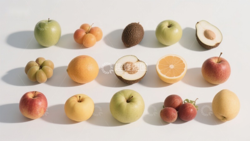 高清大图下载【趣麦麦图】多样水果排列展示