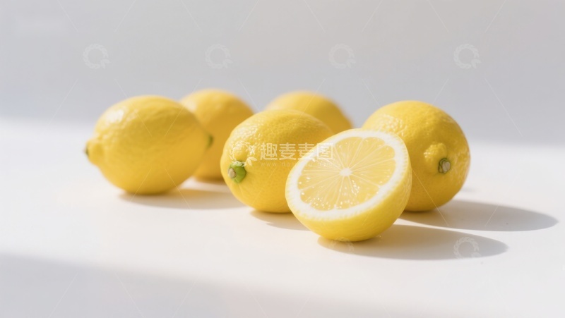 高清大图下载【趣麦麦图】新鲜柠檬静物摄影