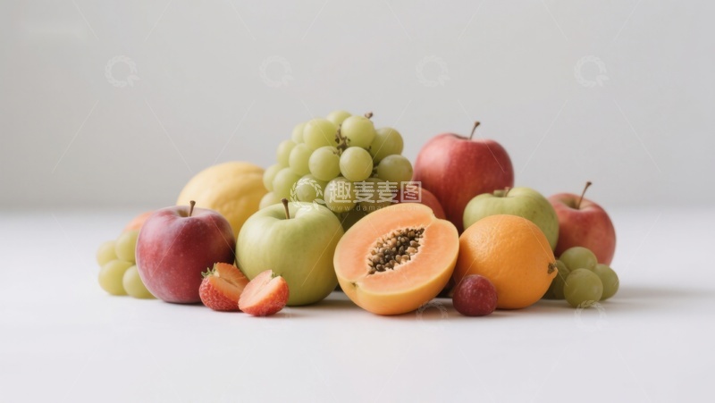 高清大图下载【趣麦麦图】新鲜水果组合静物图
