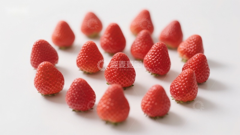 高清大图下载【趣麦麦图】新鲜草莓整齐排列
