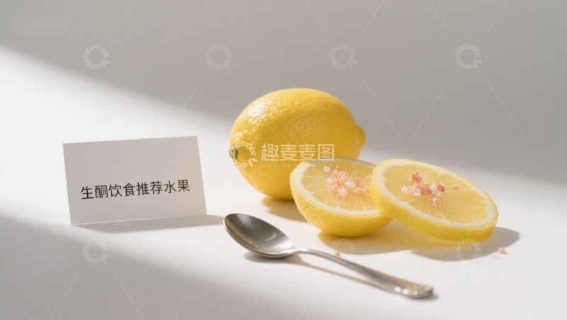 高清大图下载【趣麦麦图】生酮饮食推荐水果：柠檬
