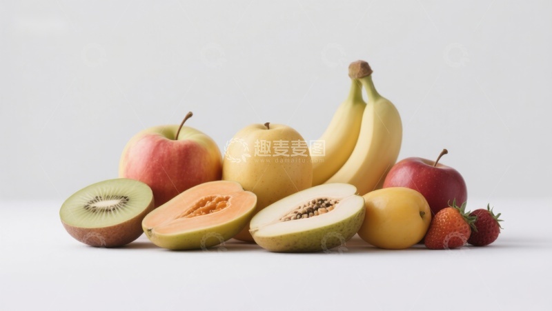 高清大图下载【趣麦麦图】新鲜水果组合展示