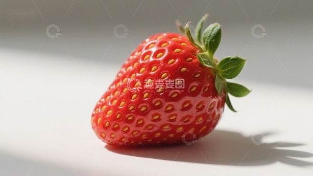 新鲜草莓特写
