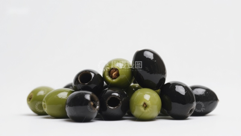 高清大图下载【趣麦麦图】黑绿橄榄堆叠展示