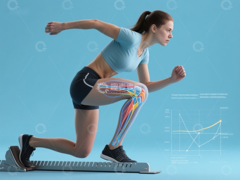 高清大图下载【趣麦麦图】运动员进行起跑姿势分析