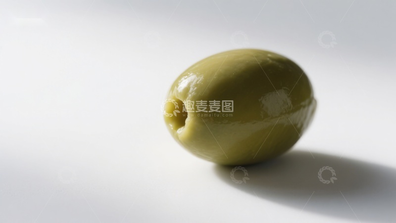 高清大图下载【趣麦麦图】单一青橄榄的特写