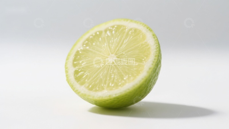 高清大图下载【趣麦麦图】新鲜切开的青柠特写