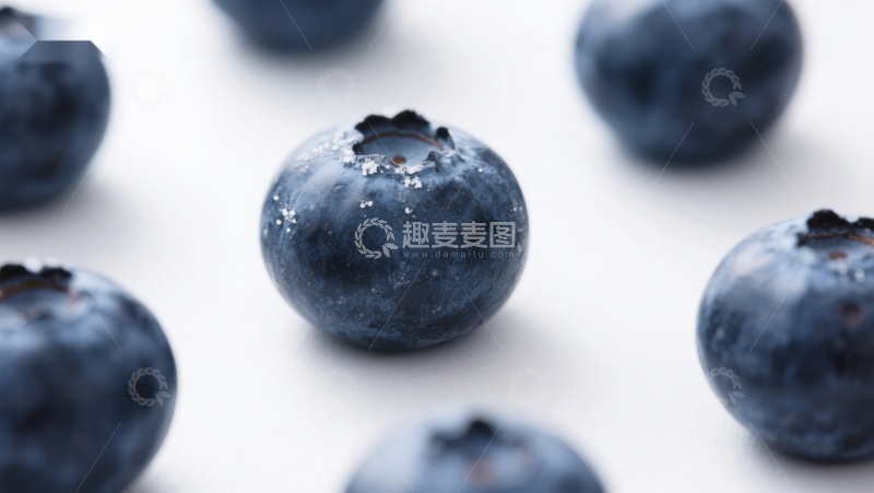 高清大图下载【趣麦麦图】新鲜蓝莓特写
