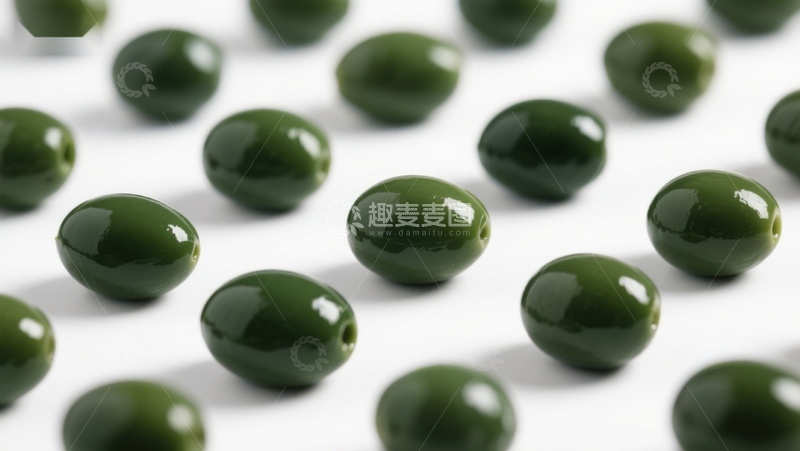 高清大图下载【趣麦麦图】绿色橄榄均匀排列