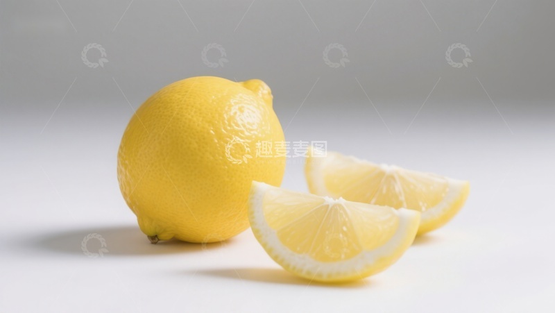 高清大图下载【趣麦麦图】新鲜柠檬与切片