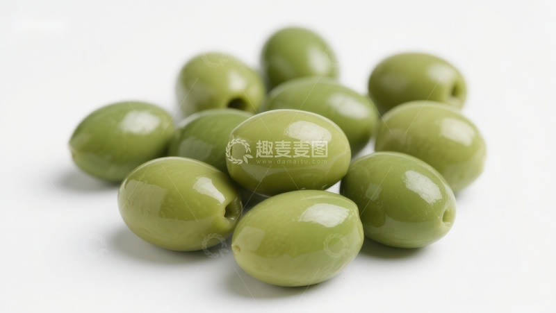 高清大图下载【趣麦麦图】新鲜绿色橄榄特写