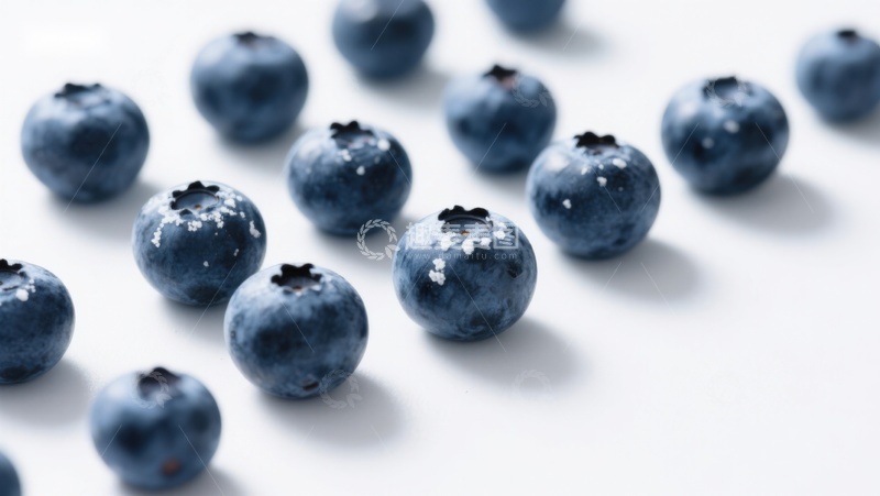 高清大图下载【趣麦麦图】新鲜蓝莓特写