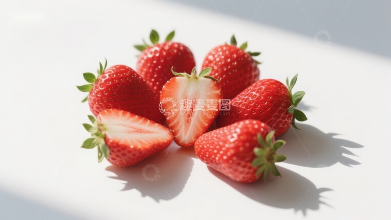 高清大图下载【趣麦麦图】新鲜草莓静物摄影